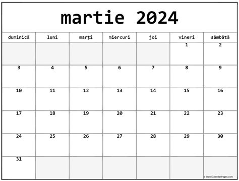 calendar tnb luna martie 2024